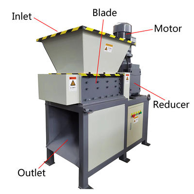 Taşınabilir hurda metal kırıcı / plastik hindistancevizi kağıt karton kutu kırıcı makine