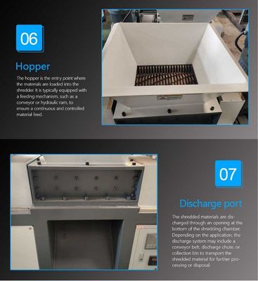 Endüstriyel Ağır Metal Kırıcı Makinesi Çift Çapa Metal Geri Dönüştürme Kırıcı