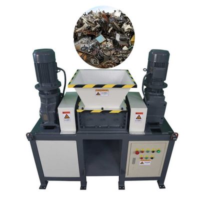 Çöp araba parçalayıcı makinesi 220V / 380V çift çentikli rulolar ile