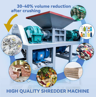 110-130kg/h Endüstriyel Atık Kağıt Kırıcı Makine Taşınabilir Atık Metal Kırma Makine