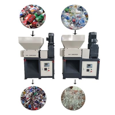 Endüstriyel Bakır Tel Çakıcı Elektrikli Alüminyum Döşeme Twin Shaft Shredder
