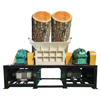 380V Ağır Güçlü Ahşap Kırıcı Makinesi İkiz Çubuk Ahşap Palet Kırıcı