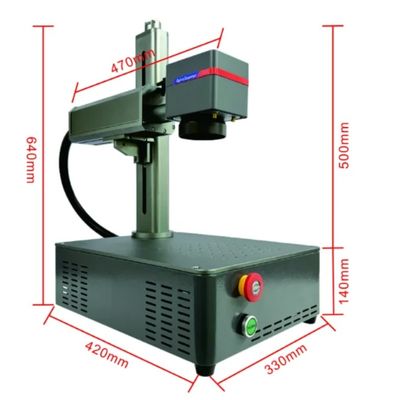 20w 30w 50w Fiber Lazer İşaretleme Makinesi Taşınabilir Yüzük Mücevher Çizme Makinesi
