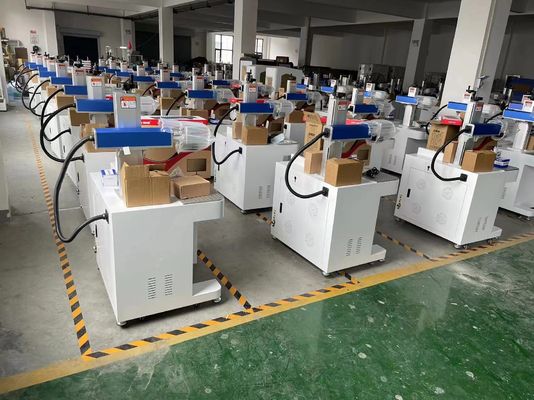 Taşınabilir Masaüstü Elyaf Lazer İşaretleme Makinesi gravür baskı makinesi