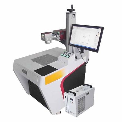 Su soğutma cam lazer işaretleme makinesi 5W 3W Huaray Logan Lazer ile
