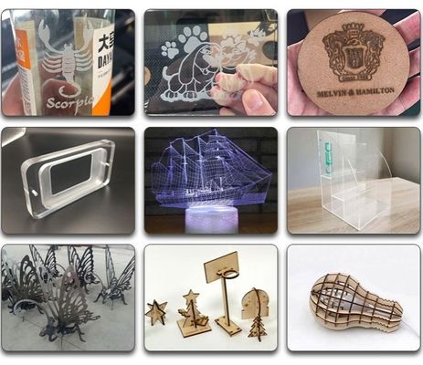 CO2 Metal ve Ahşap Lazer Gravure Makinesi 10.6um Dalga Uzunluğu