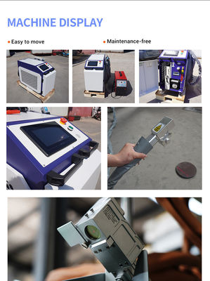 Portatif Elde Tutulan Lazer Temizleme Makinesi 1000 Watt Elde Tutulan Lazer Pas Temizleyicisi
