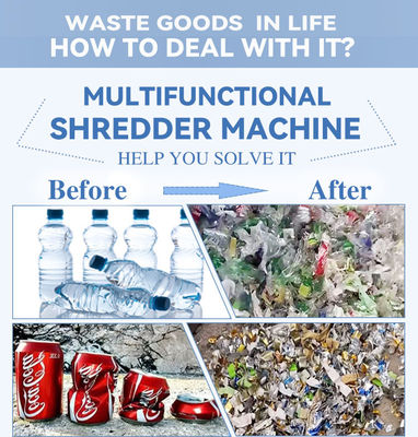 Güvenlik Endüstriyel Atık Çöpeç Makine Cam Ahşap Kağıt Plastik Demir Alüminyum