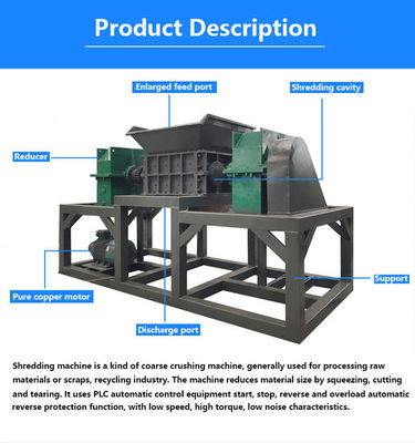 Atık plastik parçalayıcı makine düşük gürültülü plastik parçalayıcı öğütücü kırıcı makine