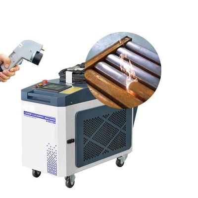 9 mm nokta çaplı ve otomatik temizleme ile metal / bobin lazer temizleme makinesi