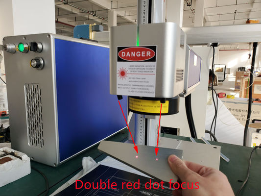 Fiber Metal Steel Raycus 20W 30W 50W Etiket Logo için Gümüş Lazer İşaretleme Makinesi Klavyesi Metal