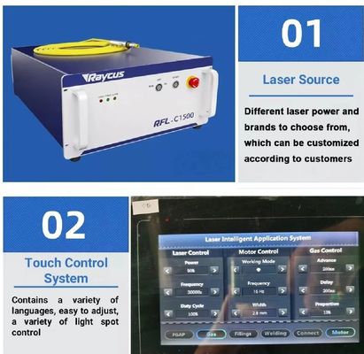 1400mm Robot Kol Uzunluğu ve Su Soğutma Sistemiyle Hassas Fiber Lazer Kaynaklama Makinesi