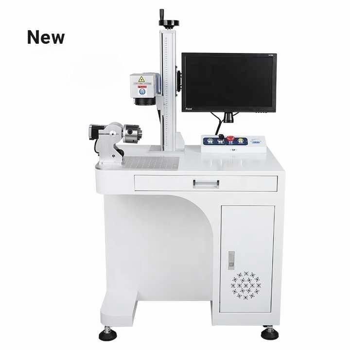 JPT Fiber Laser Marker Machine Metal Ring Sliver Mücevher Plastik ABS MC