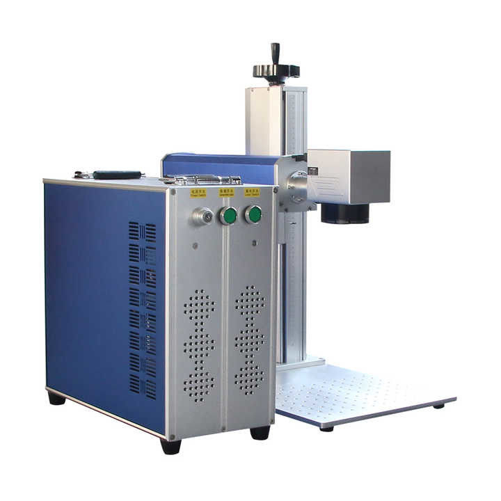 30W 50W 100W 3D Fiber Lazer İşaretleme Makinesi IPG Metal Lazer İşaretleyici