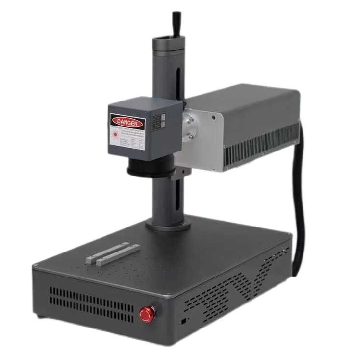 UV fiber lazer işaretleme makinesi, metal / plastik için masaüstü taşınabilir lazer işaretleme makinesi