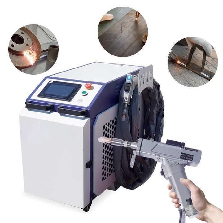 3 In 1 Fiber Laser kaynak makinesi Elde 1000W 1500W 2000W Alüminyum Karbon için
