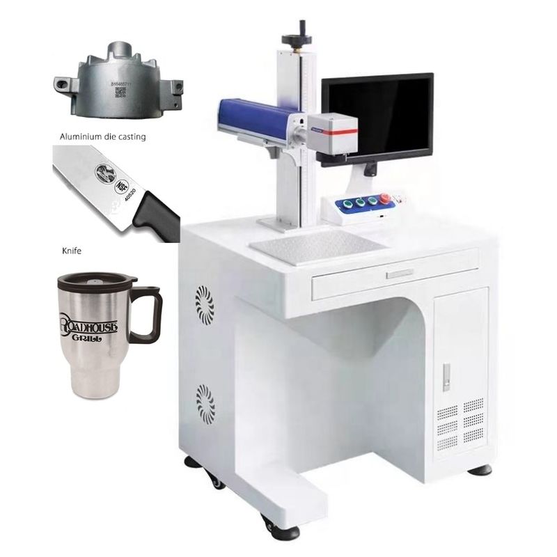 Fabrika Tedarikleri Kazıcı Rotary 60 Watt Jpt Fiber 20w 30w 50w 100w Lazer İşaretleme Makinesi
