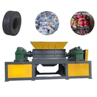 Çift Çubuklu Plastik Çöp Yıkıcı Motosiklet Lastik Yıkıcı Makinesi